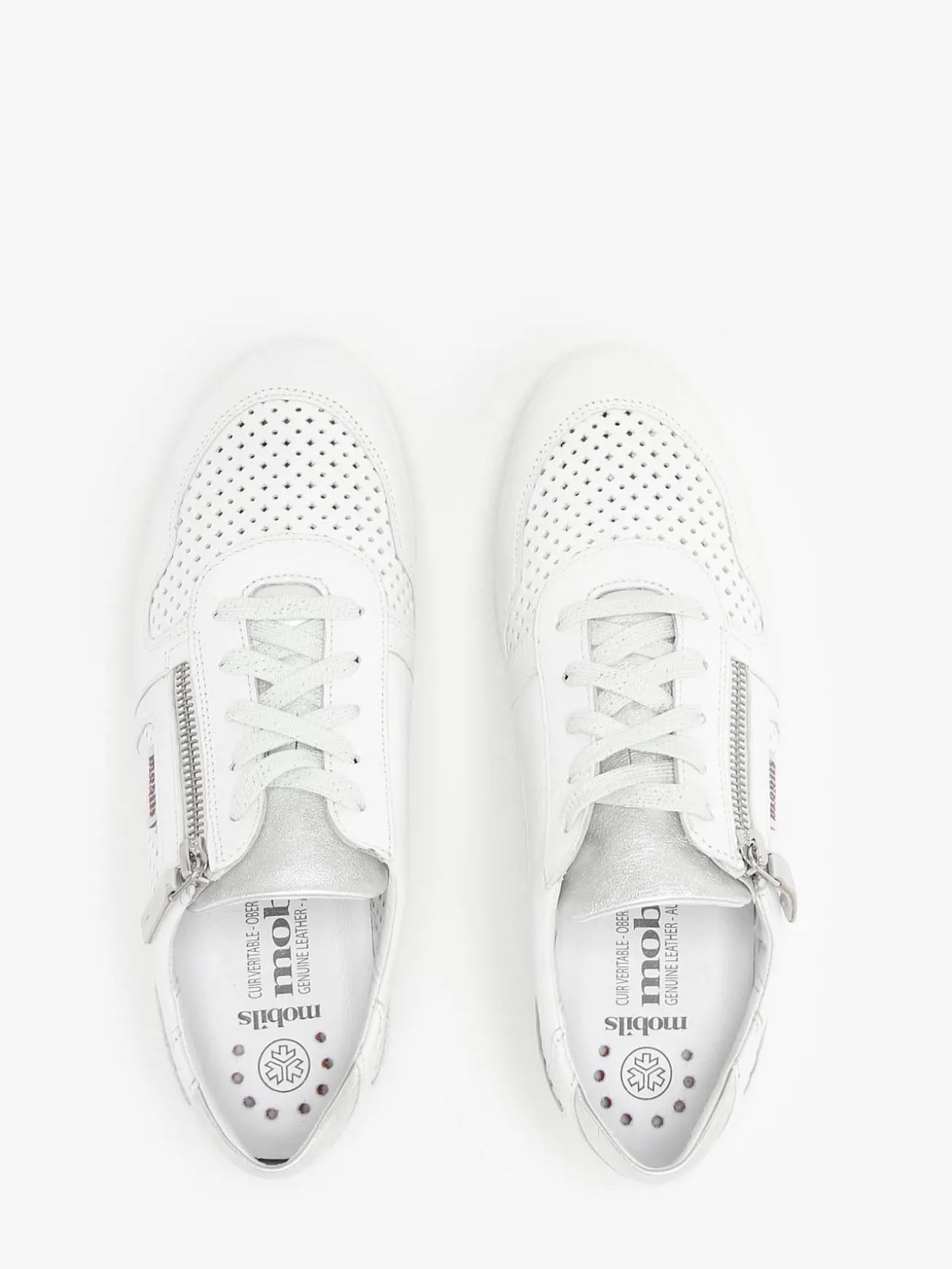 Sneakers talon compensé en cuir MEPHISTO