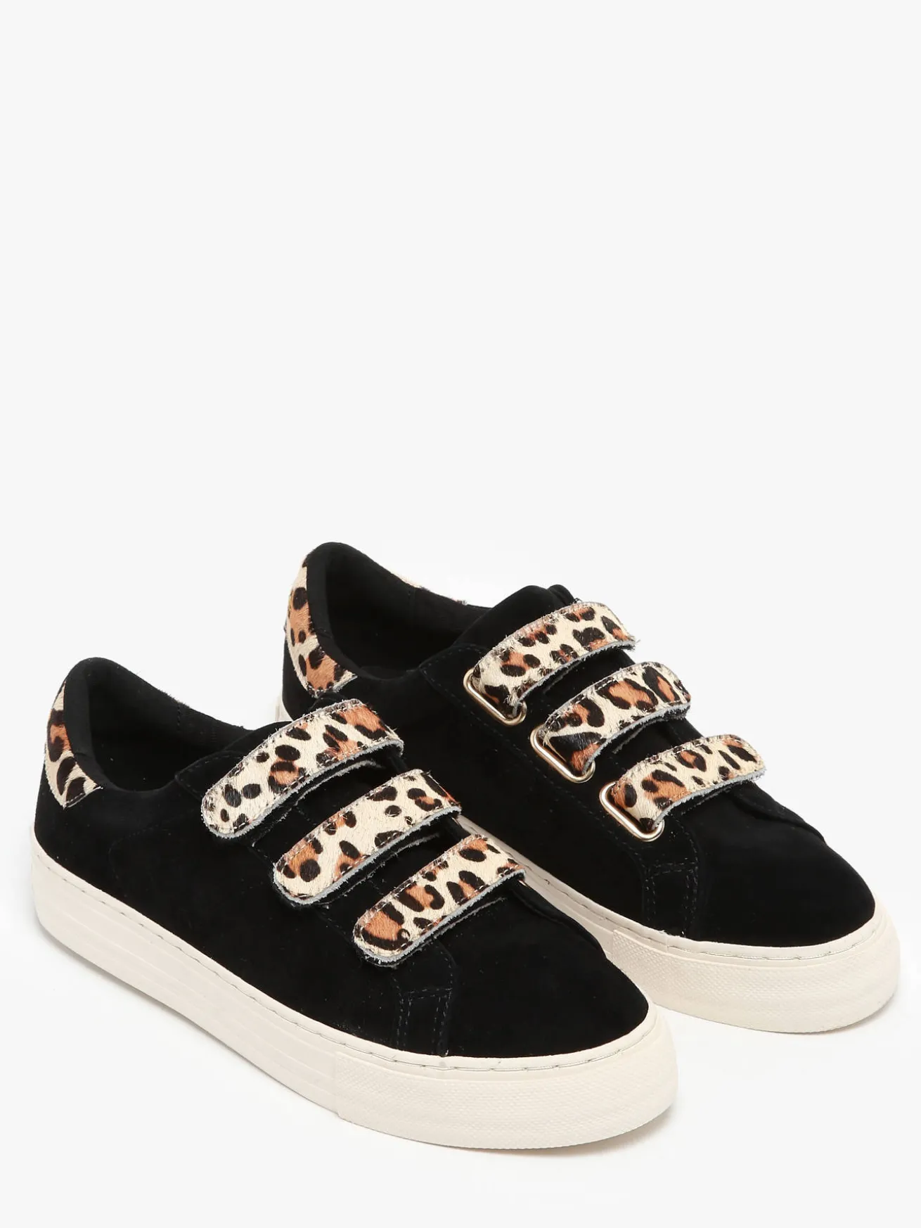 Sneakers velcro Arcade en cuir NO NAME