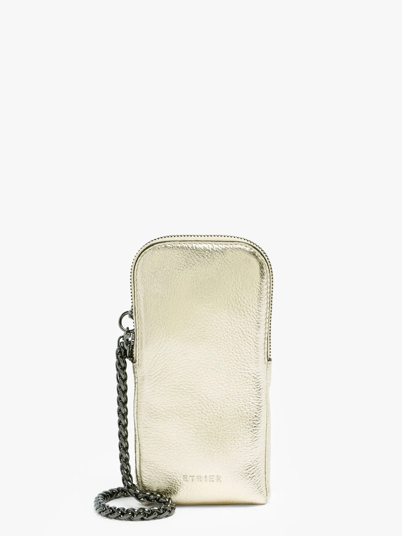 Étui téléphone Emeraude cuir ETRIER