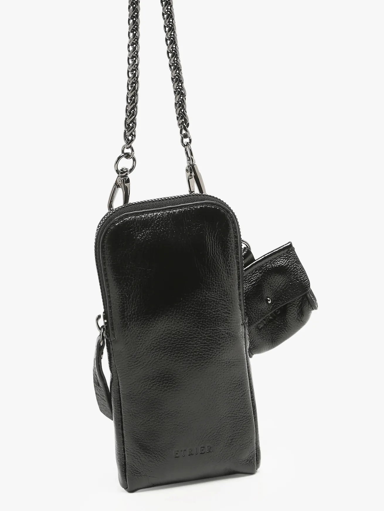 Étui téléphone Emeraude cuir ETRIER