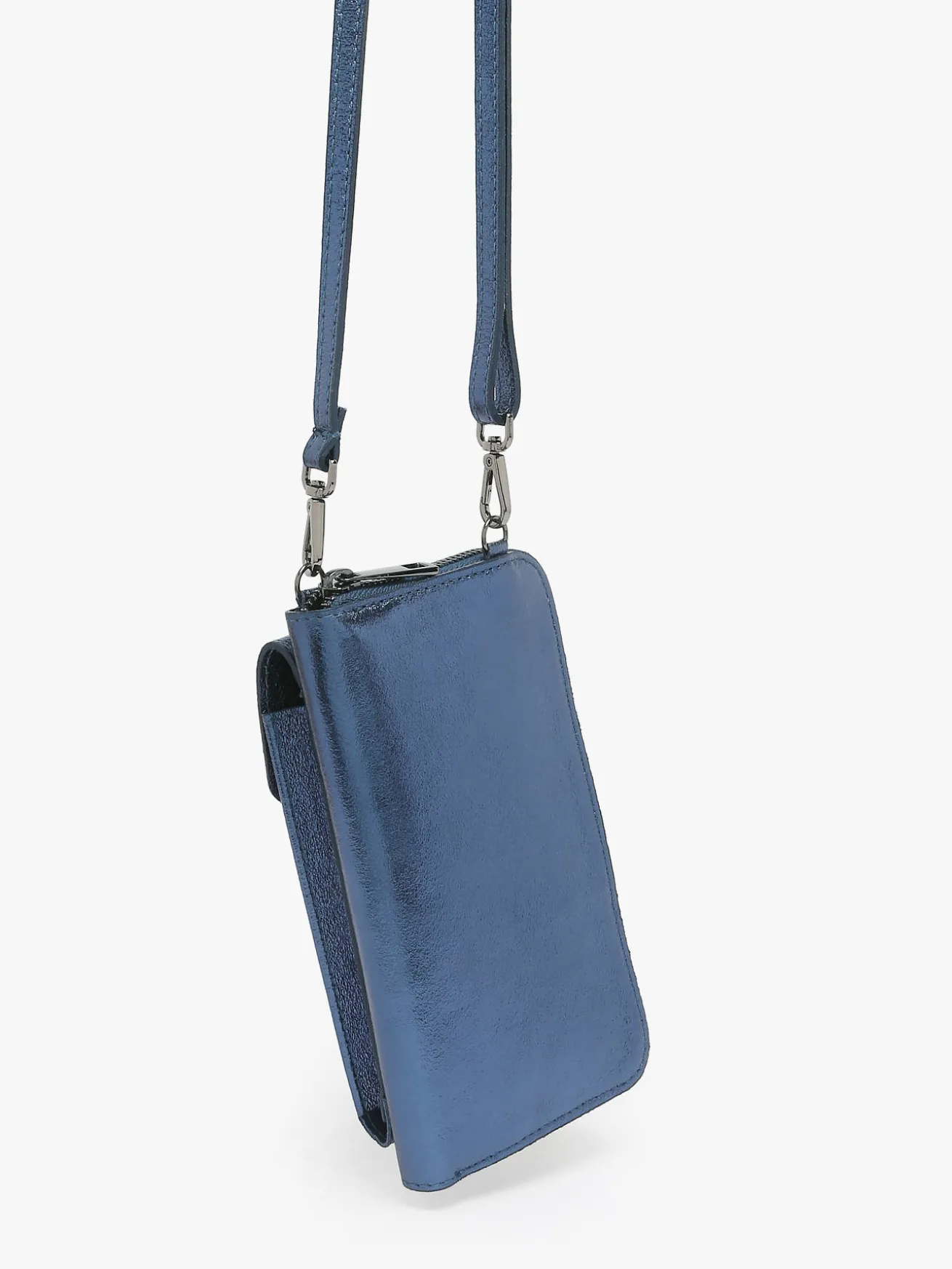 Étui téléphone et bandoulière cuir MILANO