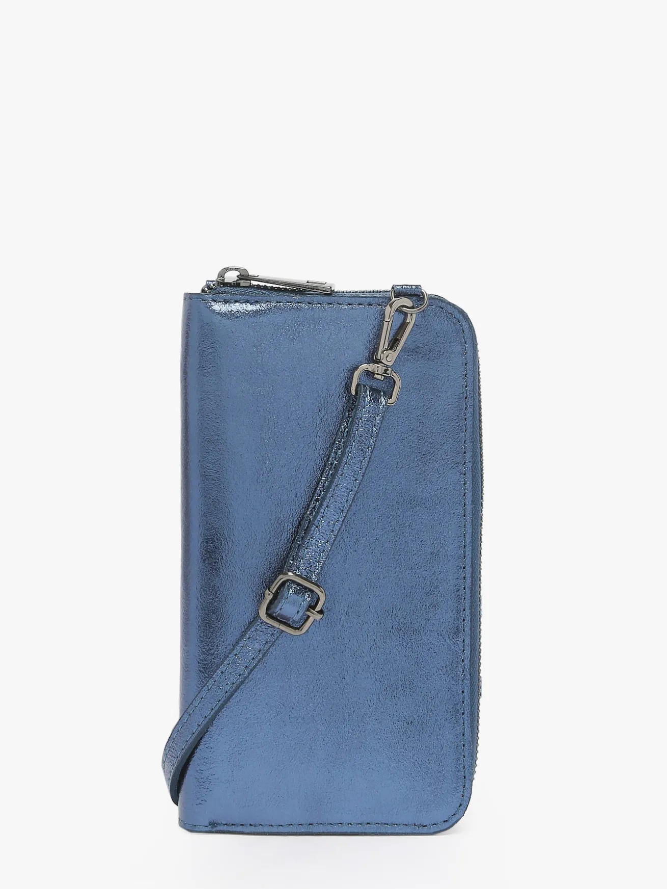 Étui téléphone et bandoulière cuir MILANO